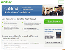 Tablet Screenshot of consolidation.custudentloans.org